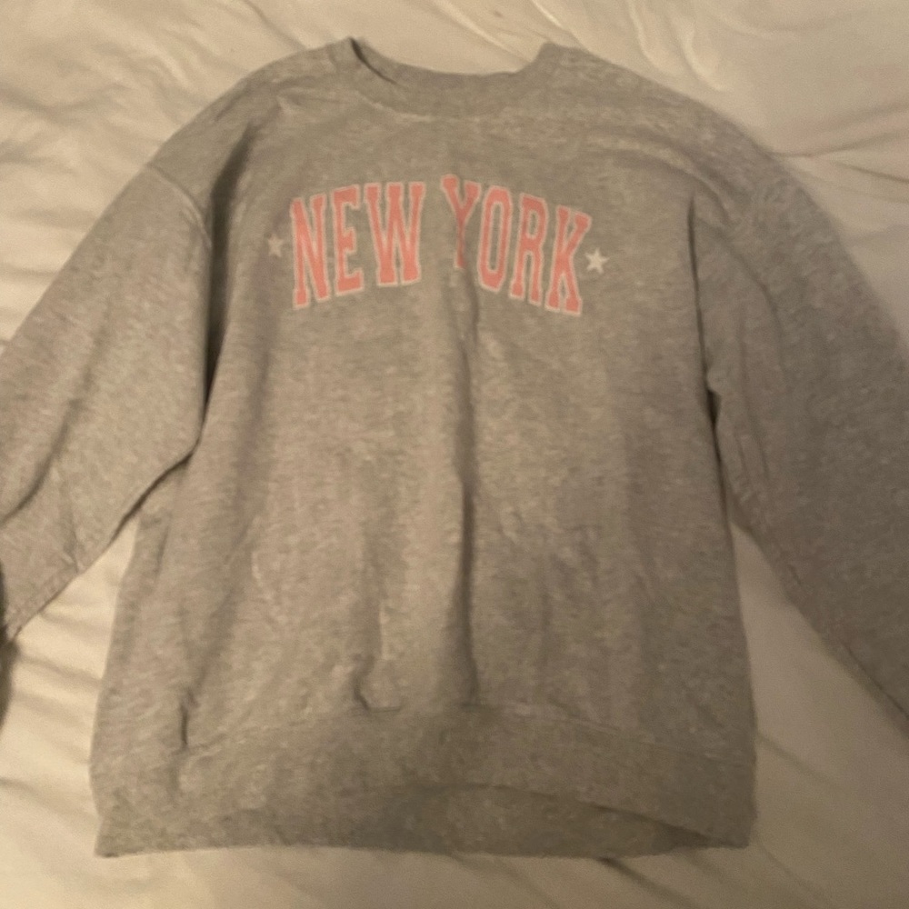 Womens light grey sweatshirt